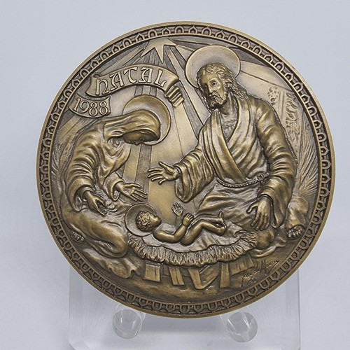 Medaglia bronzo natale - medaglia, in