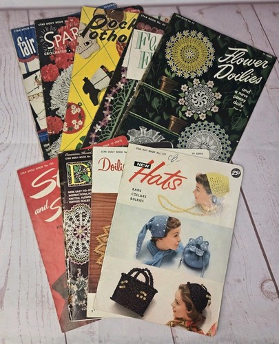 Lot star booklets crochet - of,
