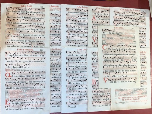 Lotto fogli di - di,