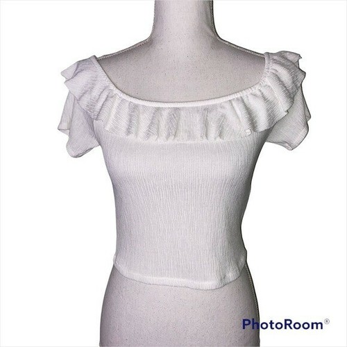 Top ritagliato zara - top, bianco