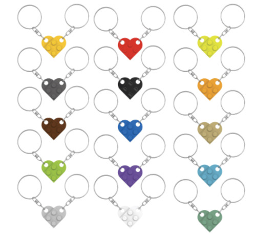 Set pezzi cuore lego parti - set,