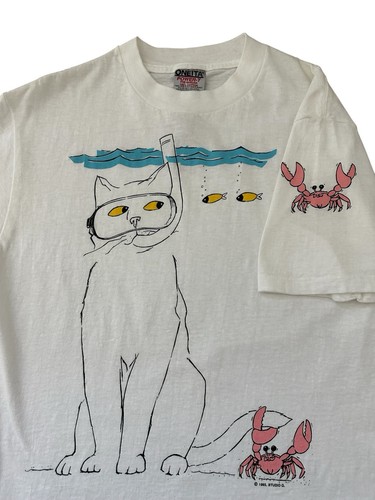 Vintage cat shirt - cat,