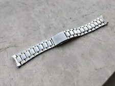 80s SEIKO CHRONOGRAPH VINTAGE WATCH STEEL & GOLD BRACELET BRACCIALE UHREN 19mm