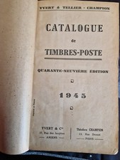 Yvert-Tellier-Champion - Catalogue de timbres postes 1945 - Francobolli RARO