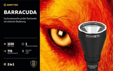 Faro di ricerca led super luminoso Armytek Barracuda luce bianca 1150 lm 775 m