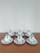 UGO NESPOLO Sei tazzine da caffè, produzione Laveno Richard Ginori, anni "80