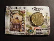 50 Centesimi 2012 San Marino Chiesa di San Francesco coincard&stamp