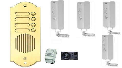 Kit citofono urmet ottone - kit,
