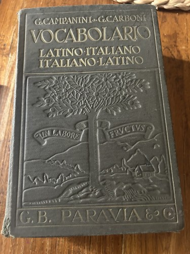 Vocabolario latino italiano - vocabolario,