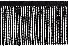 Filo Sottile Frangia Trim, Colore# K9 - Nero Puro [Venduto A Metri]