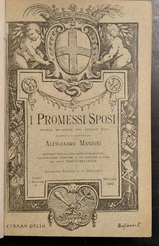 Manzoni alessandro promessi - manzoni, alessandro.