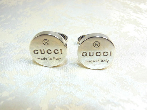 Gemelli rotondi gucci sterling - gemelli,
