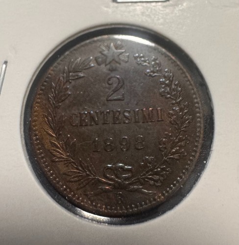 Italia regno centesimi 1898 - 2,