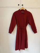 Trench lungo rosso mattone