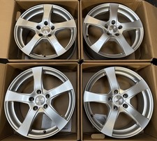 4x discreto TR 7 X 17 pollici 5 x 112 ET 38 argento Audi Seat Skoda VW Mercedes BMW
