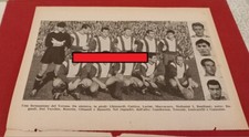 VERONA SQUADRA foglio pagina tratto da almanacco calcio Rizzoli 1958