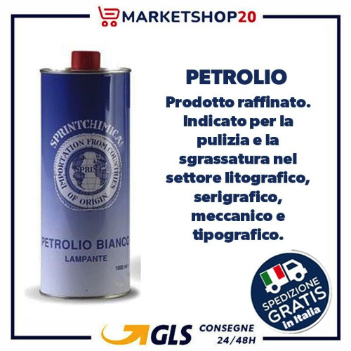 Petrolio bianco lampante 1 - petrolio, lt.1