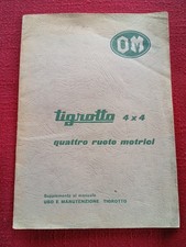 Autocarro OM TIGROTTO 4x4 Supplemento al Manuale USO MANUTENZIONE 1963