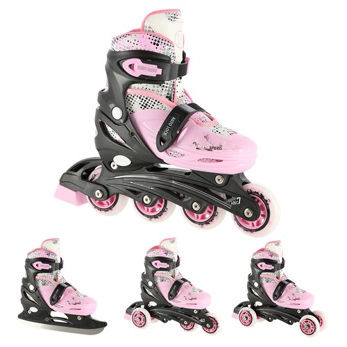 Pattini rotelle rosa - a,