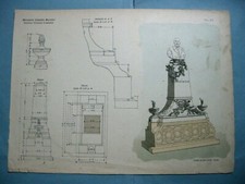 stampa antica Cimitero Milano