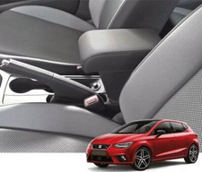 Bracciolo regolabile SEAT IBIZA - SEAT ARONA + portaoggetti ecopelle nero PROMO