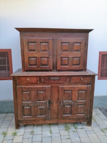 Antica credenza doppio corpo - doppio,