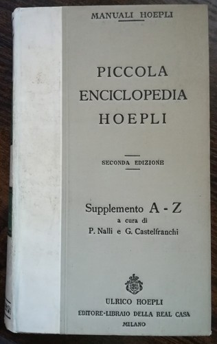 Piccola enciclopedia hoepli - piccola,