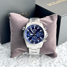 Orologio Bulova Uomo Marine Star 43MM Quadrante Blu 6 Lancette Cronografo Quarzo 96B256