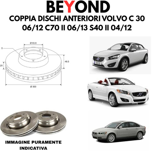 Dischi anteriori beyond - dischi, volvo