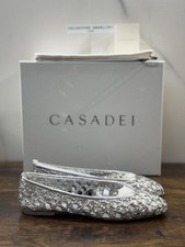 Casadei Ballerina Versilia Argento  Luxury Casadei Scarpe Donna 36