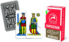 Carte Da Gioco Regionali Napoletane Rosso 150° Anniversario 300080 – Cartoncino 
