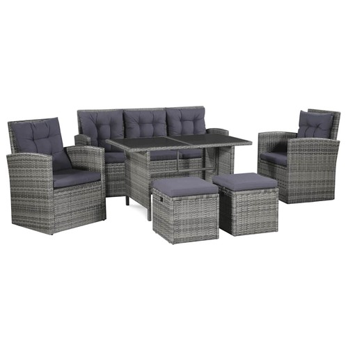 Divani set giardino 6pz in - 6pz,