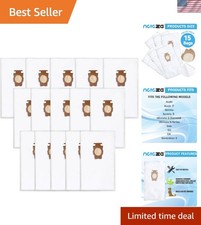 Confezione 15 Sacchetti Sottovuoto HEPA per Modelli Kirby Sentria e Avalir - Filtrazione Superiore