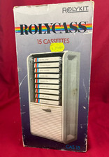 Porta cassette ROLYKIT ROLYCASS vintage anni 80 contenitore 15 musicassette