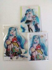 Hatsune Miku supporto acrilico set di 3 personaggi da collezione anime Giappone