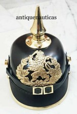Elmetto Pickelhaube tedesco in ottone prima guerra mondiale elmetto Spike da ...