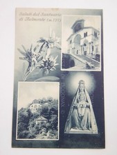  VECCHIA  FOTO  SALUTI SANTUARIO DI BELMONTE CARTOLINA  V.1934 RISTORANTE