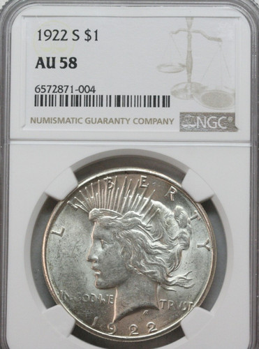 Dollaro della pace 1922 - , ngc