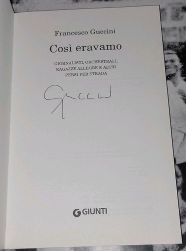 Autografo francesco guccini - francesco,