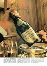 PUBLICITE ADVERTISING 017  1973  le champagne Blason de France Perrier- Jouet