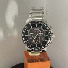Orologio da polso Citizen Uomo Eco Drive Cronografo A-T Allarme Radiocomandato E650