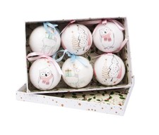Ciao- Set 6 sfere decoupage