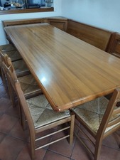  Tavolo e giropanca in legno di castagno