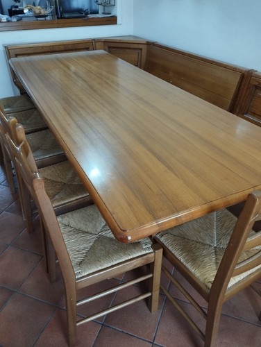 Tavolo giropanca in legno - ,