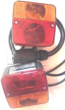 KIT FANALI +SPINA+CAVO x PORTABICI fanalino RIMORCHIO fanale PORTA BICI CARRELLO