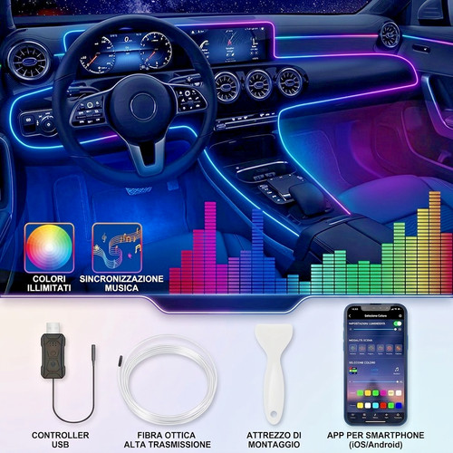 Striscia led metri auto - 3,