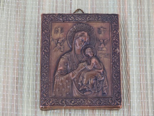 Quadro religioso cera maria - in,