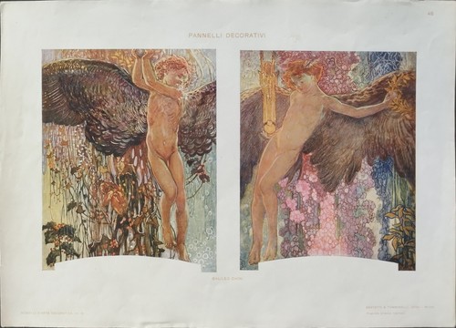 Antica stampa colori 1900 - stampa,