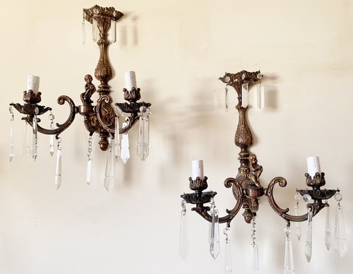Antica coppia applique - di, 2