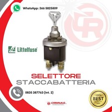 Staccabatteria interruttore 12/24 250A Chiave Estraibile MADE IN ITALY